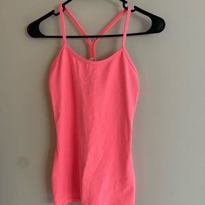 Lululemon Pink Power Y tank top size 4